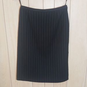 Kasper Black Office Pencil Skirt Knee Length 8